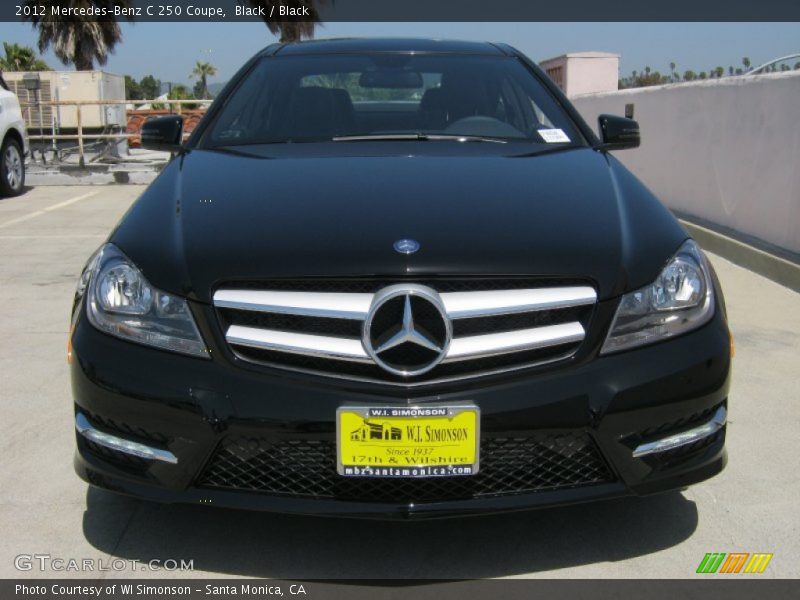 Black / Black 2012 Mercedes-Benz C 250 Coupe