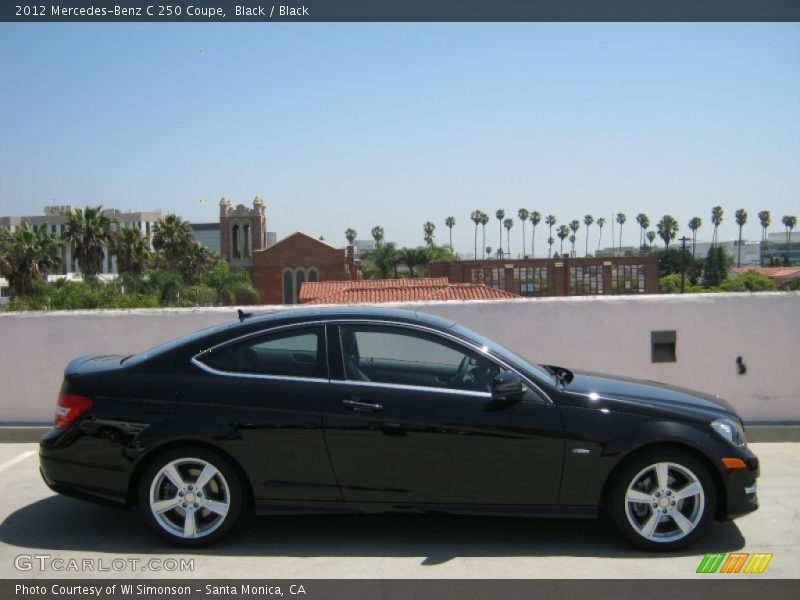 Black / Black 2012 Mercedes-Benz C 250 Coupe