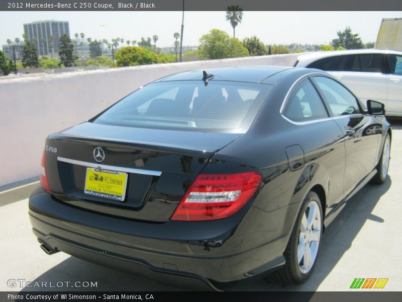 Black / Black 2012 Mercedes-Benz C 250 Coupe