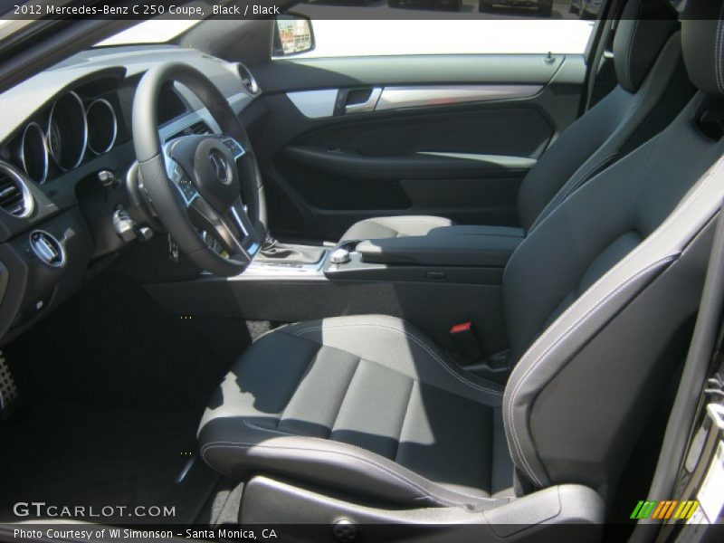 Black / Black 2012 Mercedes-Benz C 250 Coupe