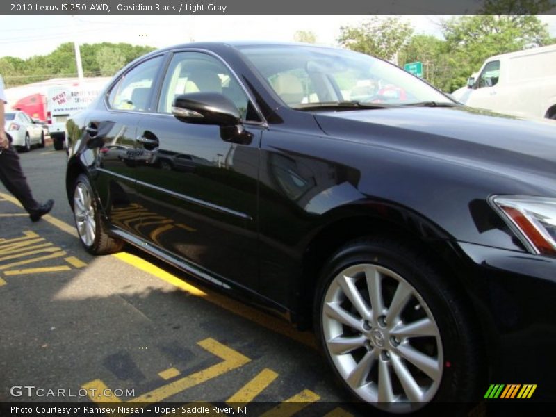 Obsidian Black / Light Gray 2010 Lexus IS 250 AWD