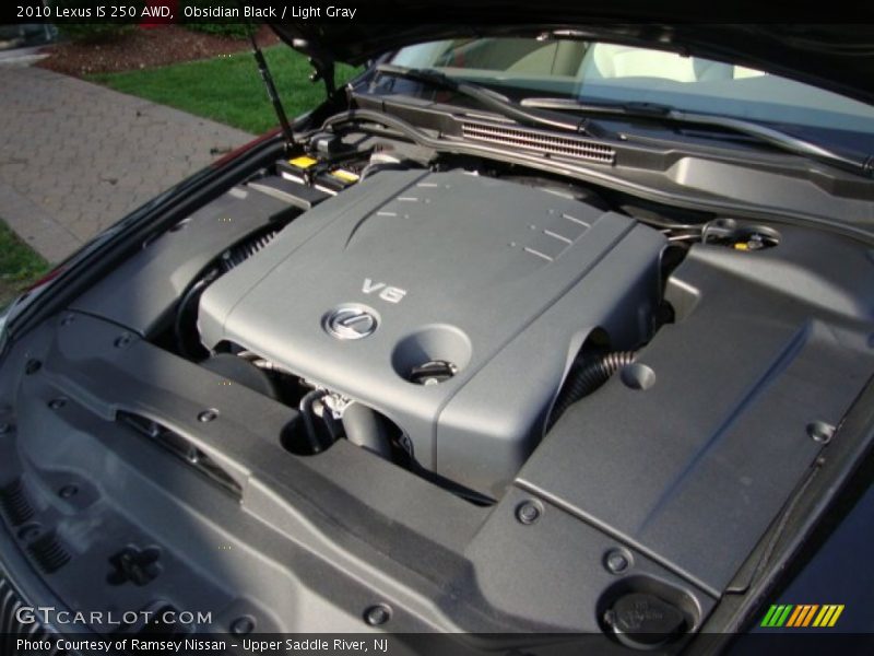 Obsidian Black / Light Gray 2010 Lexus IS 250 AWD