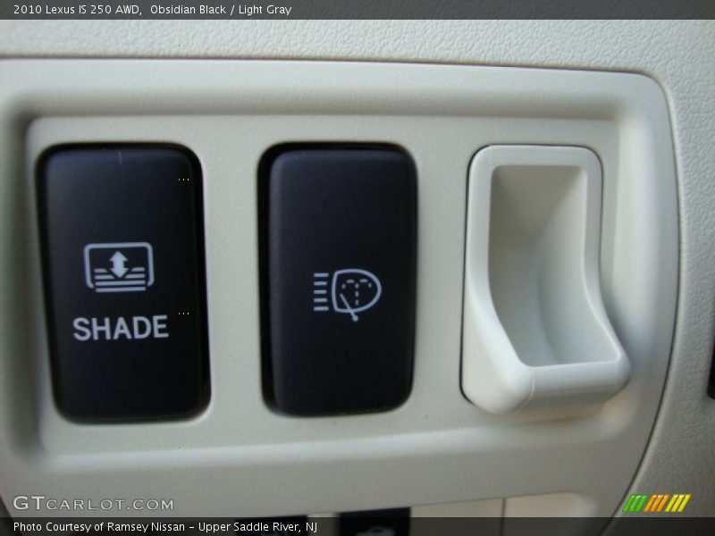 Obsidian Black / Light Gray 2010 Lexus IS 250 AWD