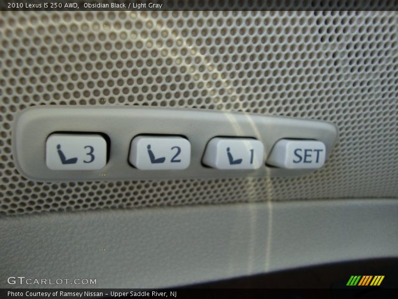 Obsidian Black / Light Gray 2010 Lexus IS 250 AWD