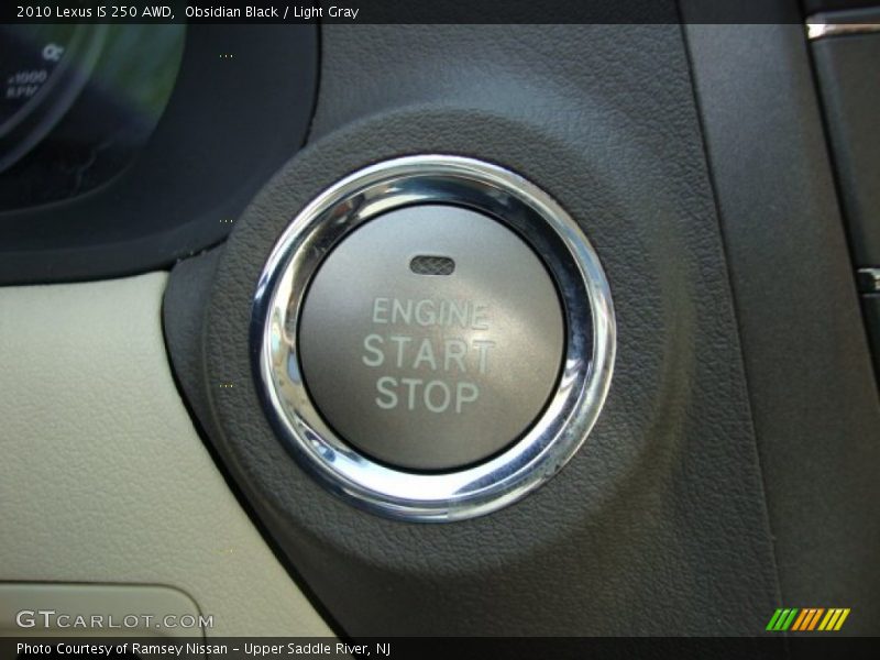 Obsidian Black / Light Gray 2010 Lexus IS 250 AWD
