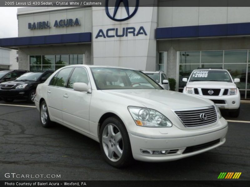 Crystal White / Cashmere 2005 Lexus LS 430 Sedan