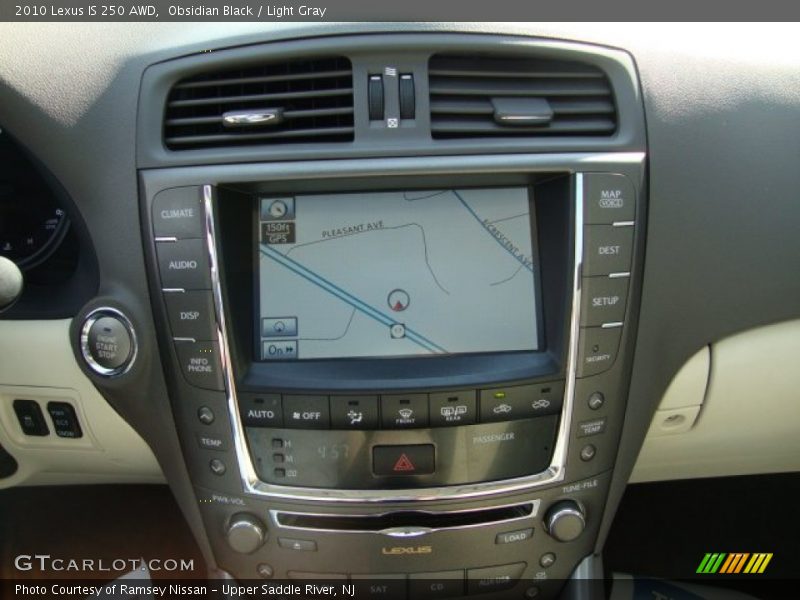 Obsidian Black / Light Gray 2010 Lexus IS 250 AWD