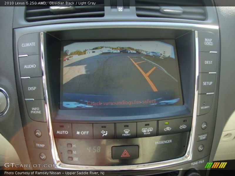 Obsidian Black / Light Gray 2010 Lexus IS 250 AWD