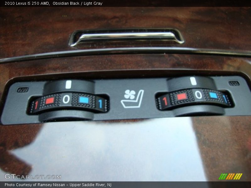 Obsidian Black / Light Gray 2010 Lexus IS 250 AWD