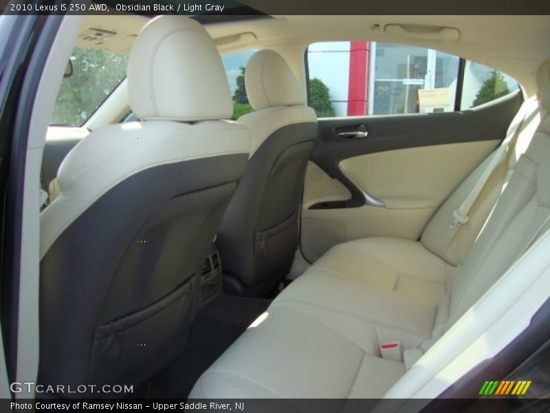 Obsidian Black / Light Gray 2010 Lexus IS 250 AWD