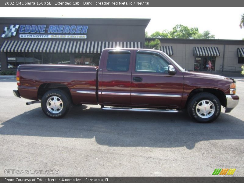 Dark Toreador Red Metallic / Neutral 2002 GMC Sierra 1500 SLT Extended Cab