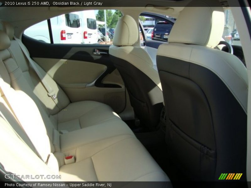 Obsidian Black / Light Gray 2010 Lexus IS 250 AWD
