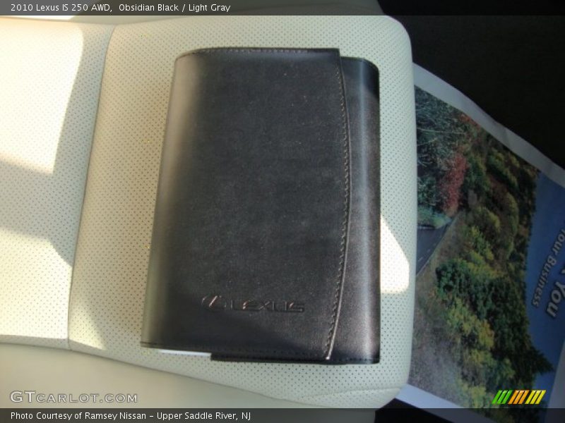Obsidian Black / Light Gray 2010 Lexus IS 250 AWD
