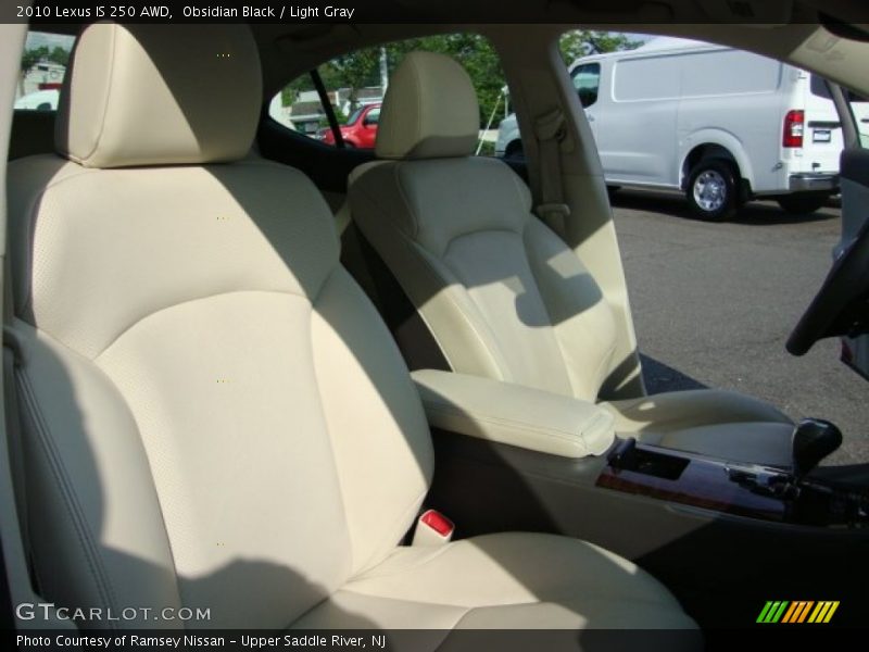 Obsidian Black / Light Gray 2010 Lexus IS 250 AWD