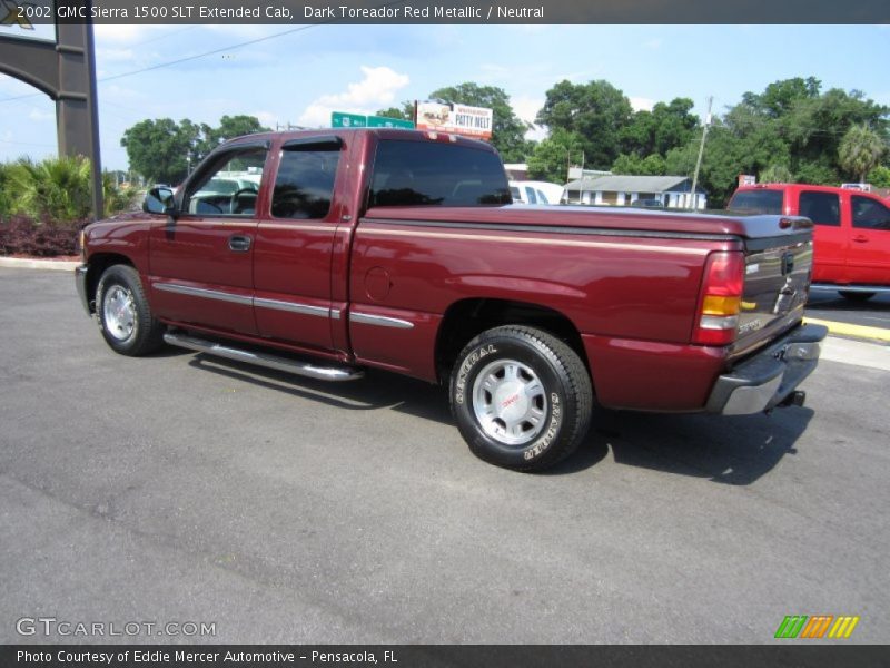 Dark Toreador Red Metallic / Neutral 2002 GMC Sierra 1500 SLT Extended Cab