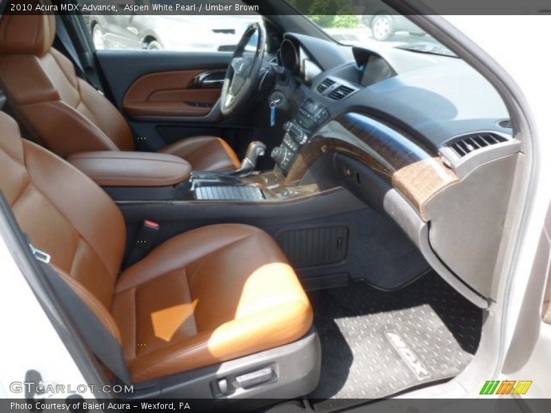 2010 MDX Advance Umber Brown Interior