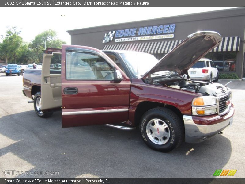 Dark Toreador Red Metallic / Neutral 2002 GMC Sierra 1500 SLT Extended Cab