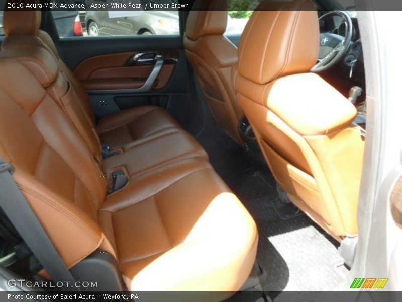 2010 MDX Advance Umber Brown Interior