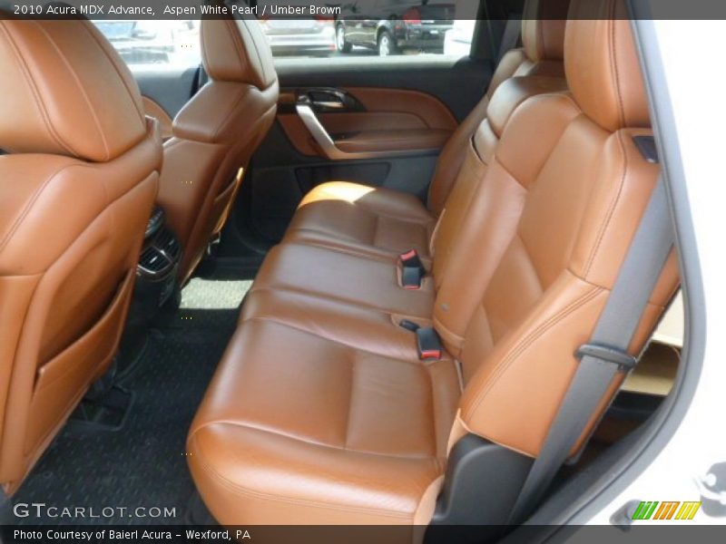  2010 MDX Advance Umber Brown Interior