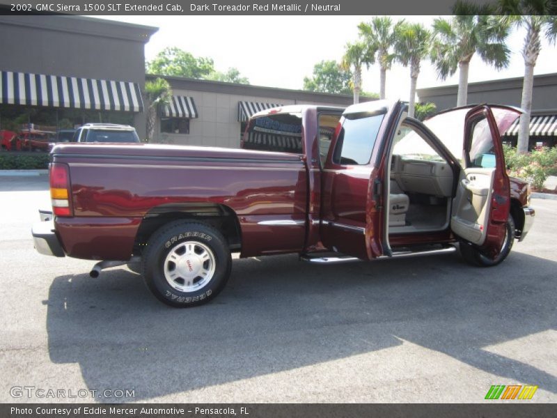 Dark Toreador Red Metallic / Neutral 2002 GMC Sierra 1500 SLT Extended Cab