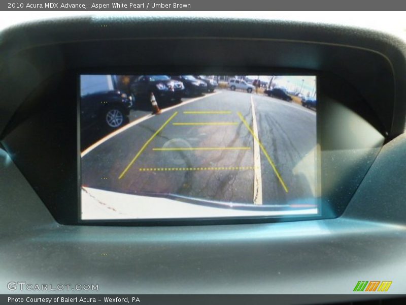 Aspen White Pearl / Umber Brown 2010 Acura MDX Advance