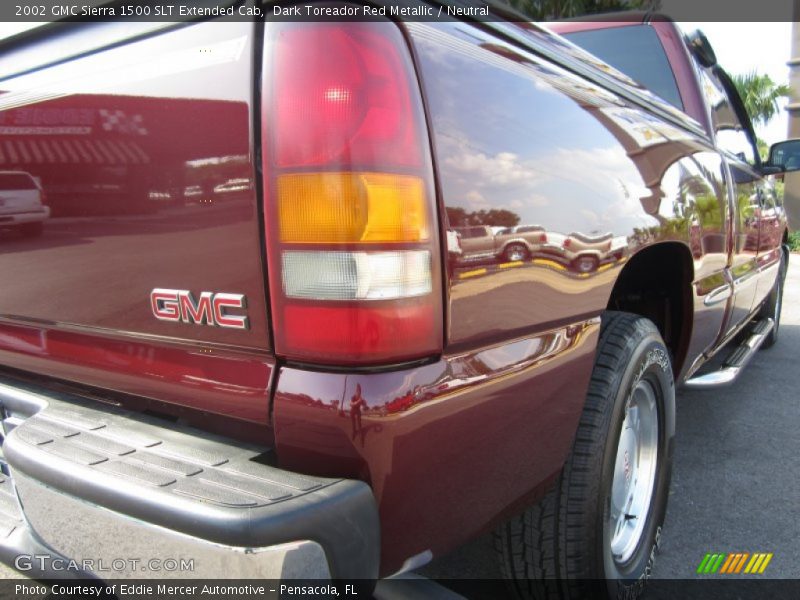 Dark Toreador Red Metallic / Neutral 2002 GMC Sierra 1500 SLT Extended Cab