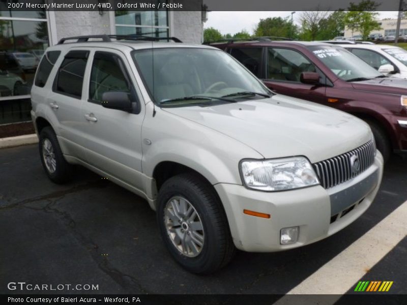 Oxford White / Pebble 2007 Mercury Mariner Luxury 4WD