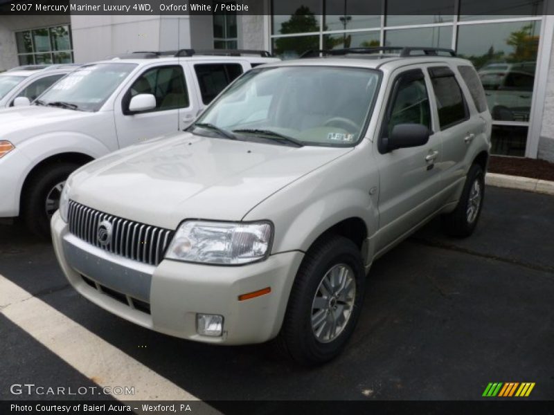 Oxford White / Pebble 2007 Mercury Mariner Luxury 4WD