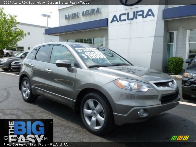 Carbon Bronze Pearl / Taupe 2007 Acura RDX Technology