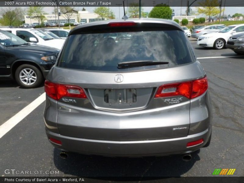 Carbon Bronze Pearl / Taupe 2007 Acura RDX Technology