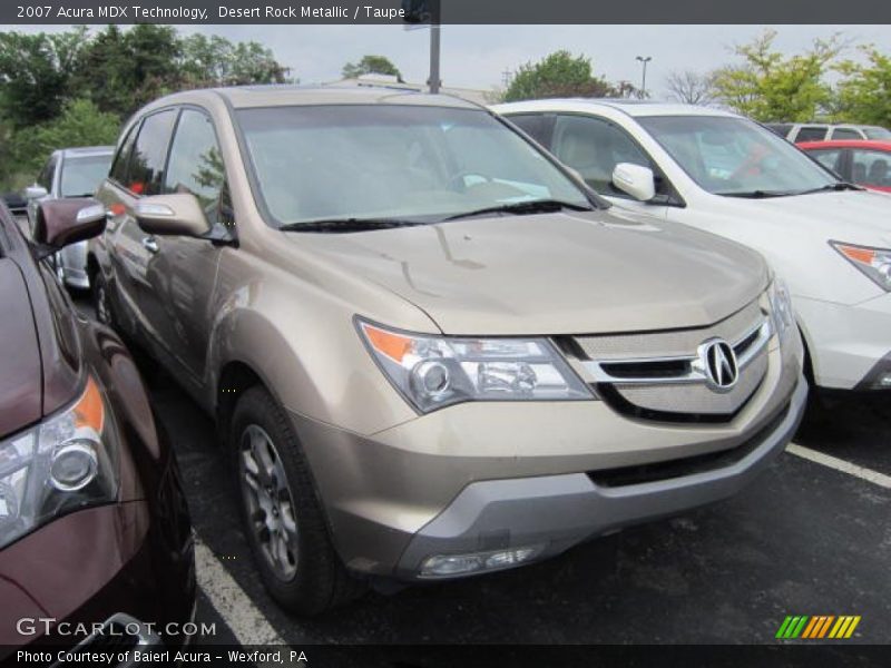 Desert Rock Metallic / Taupe 2007 Acura MDX Technology