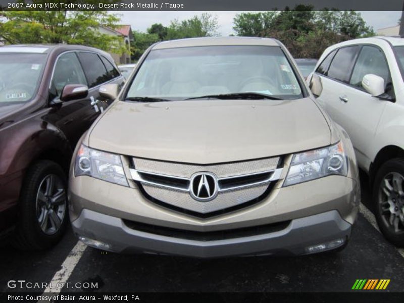 Desert Rock Metallic / Taupe 2007 Acura MDX Technology