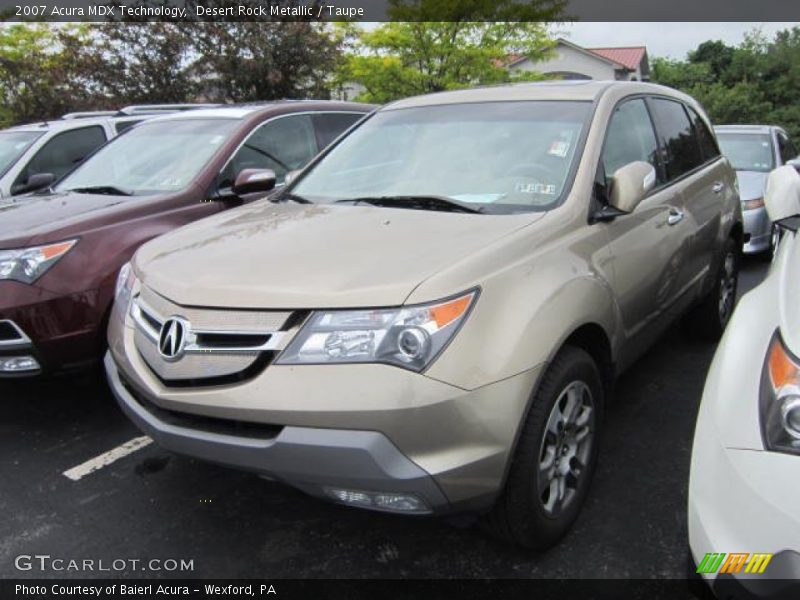 Desert Rock Metallic / Taupe 2007 Acura MDX Technology