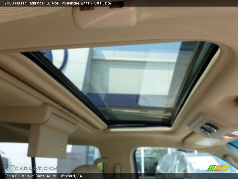 Avalanche White / Cafe Latte 2008 Nissan Pathfinder LE 4x4