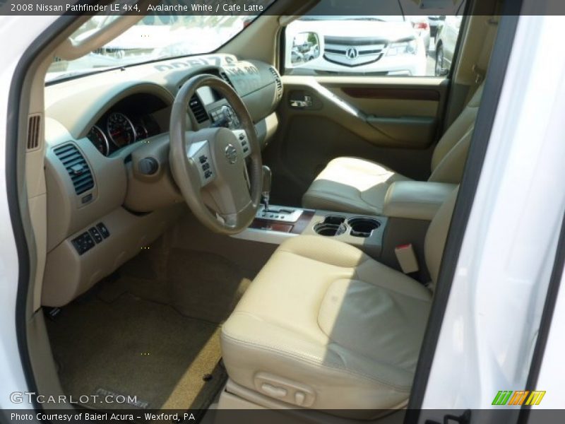 Avalanche White / Cafe Latte 2008 Nissan Pathfinder LE 4x4