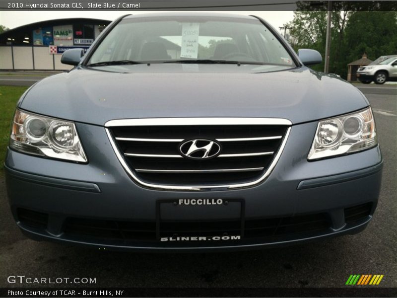 Slate Blue / Camel 2010 Hyundai Sonata GLS