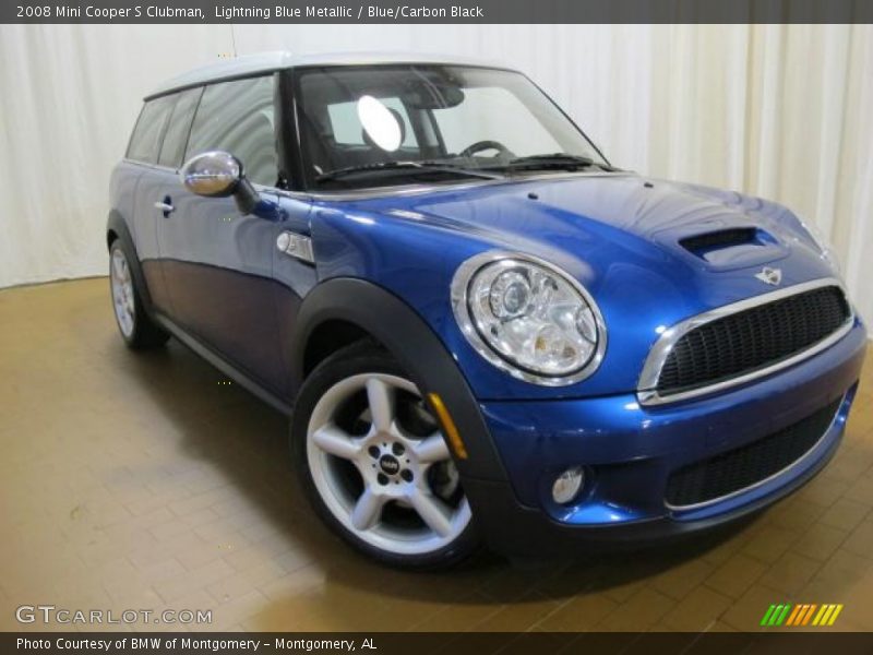 Lightning Blue Metallic / Blue/Carbon Black 2008 Mini Cooper S Clubman