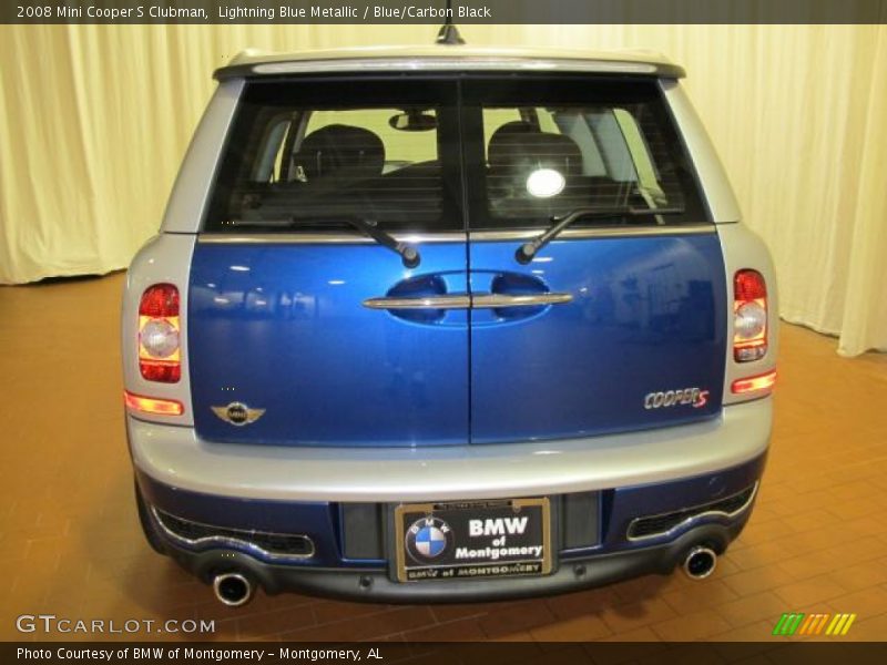Lightning Blue Metallic / Blue/Carbon Black 2008 Mini Cooper S Clubman