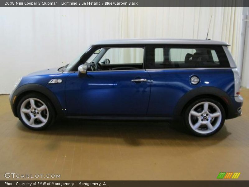 Lightning Blue Metallic / Blue/Carbon Black 2008 Mini Cooper S Clubman