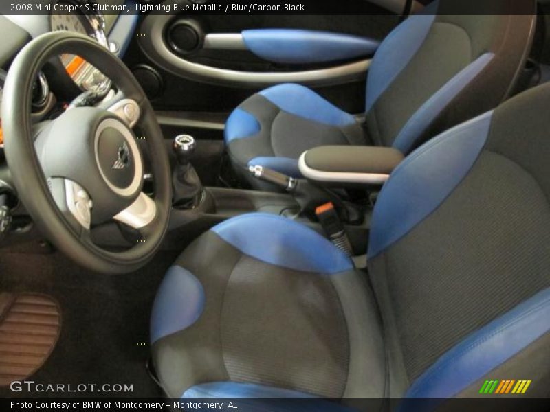  2008 Cooper S Clubman Blue/Carbon Black Interior