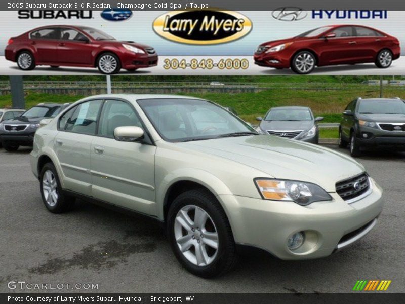 Champagne Gold Opal / Taupe 2005 Subaru Outback 3.0 R Sedan