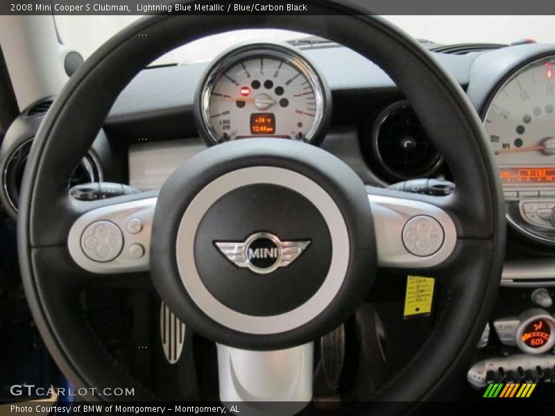Lightning Blue Metallic / Blue/Carbon Black 2008 Mini Cooper S Clubman