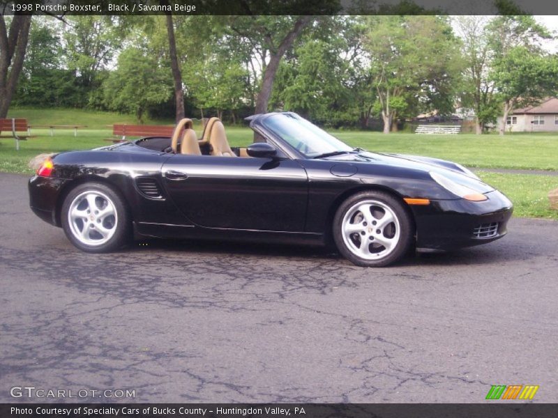 Black / Savanna Beige 1998 Porsche Boxster