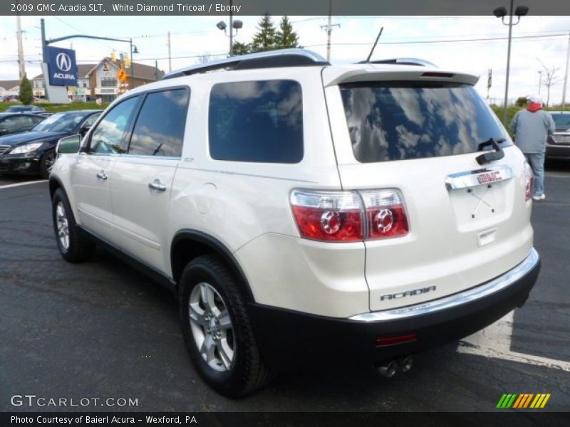 White Diamond Tricoat / Ebony 2009 GMC Acadia SLT