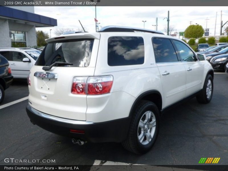 White Diamond Tricoat / Ebony 2009 GMC Acadia SLT