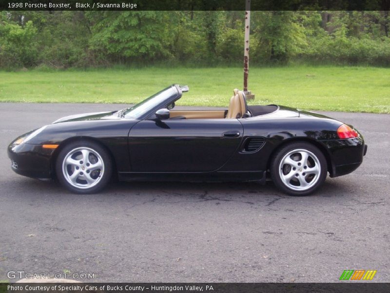 Black / Savanna Beige 1998 Porsche Boxster
