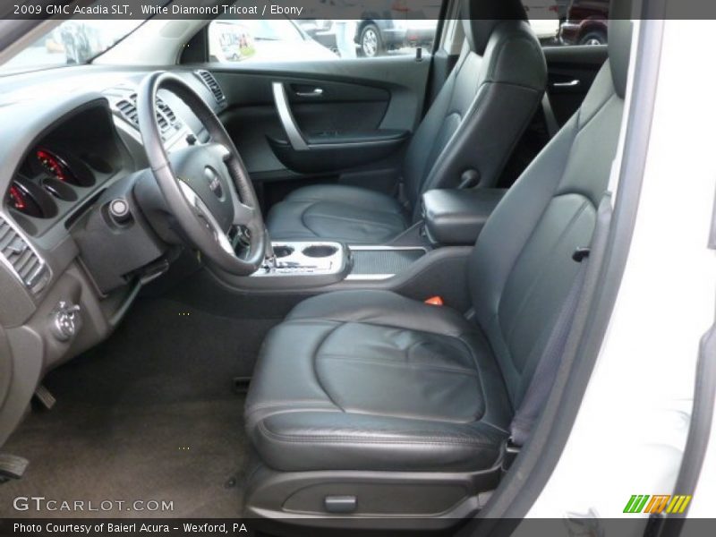 White Diamond Tricoat / Ebony 2009 GMC Acadia SLT