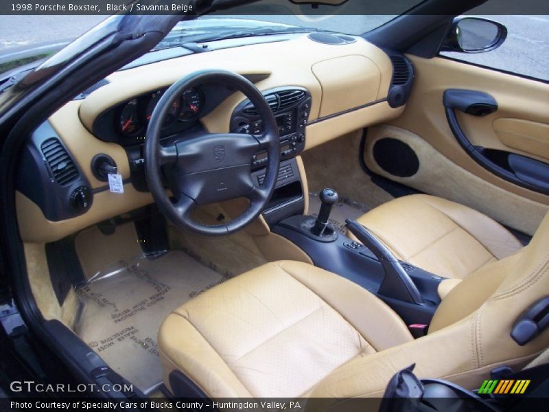 Black / Savanna Beige 1998 Porsche Boxster