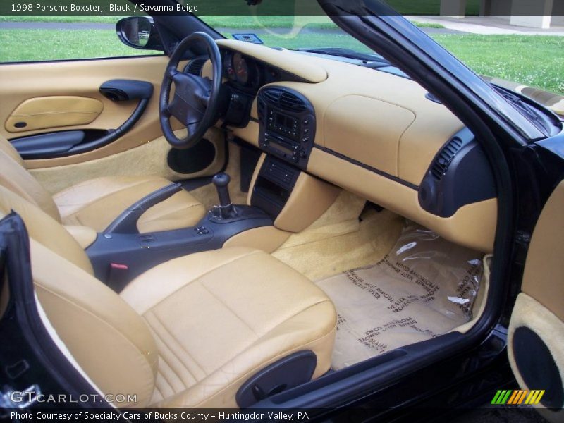 Black / Savanna Beige 1998 Porsche Boxster