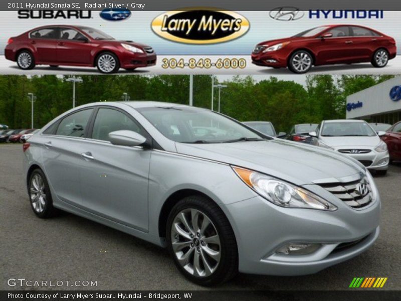 Radiant Silver / Gray 2011 Hyundai Sonata SE